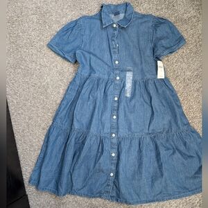 GAP Blue Denim Casual Kids Dress